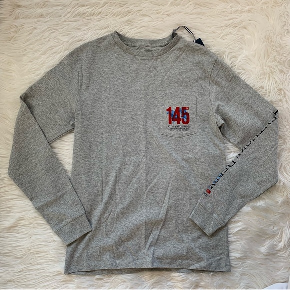 Kentucky Derby 145 Ticket Long-Sleeve Pocket Tee - Picture 1 of 8